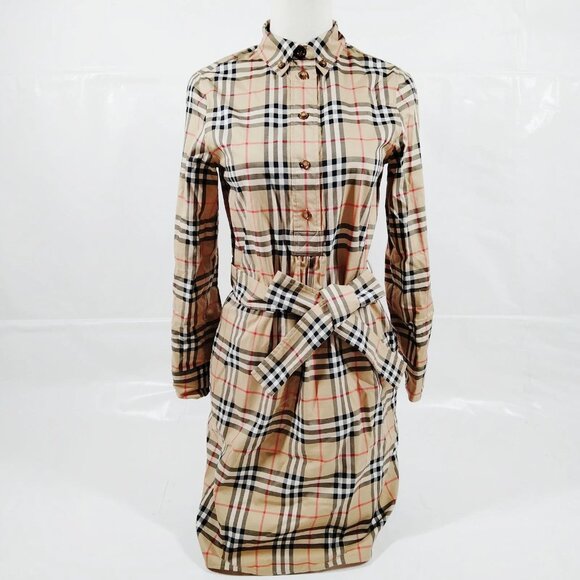 Burberry Dress Ladies Cotton/Polyester/Elastin 418-070225 - Picture 1 of 9